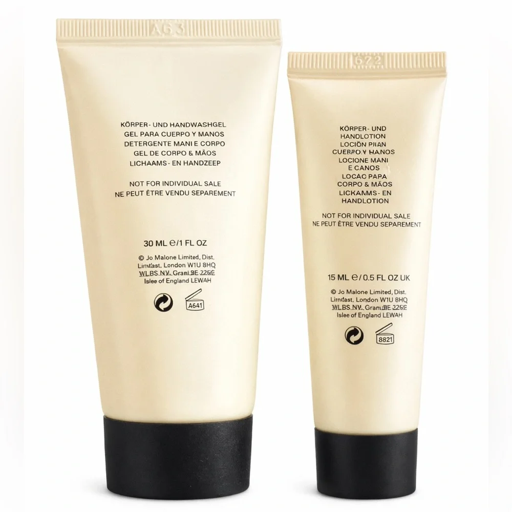 Jo Malone Cream & Black Wood Sage & Sea Salt Body Wash Duo